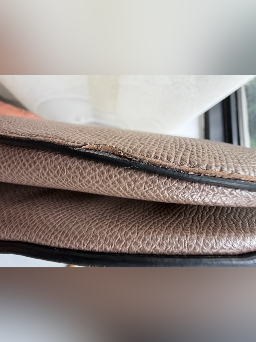 Dior Saddle Shoulder Bag in Taupe with Navy Logo Strap - Picture 8 of 14